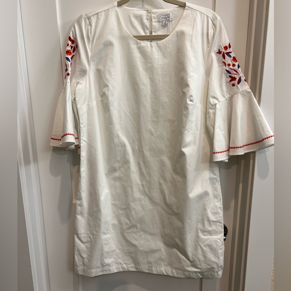Mud Pie cotton embroidery dress size M